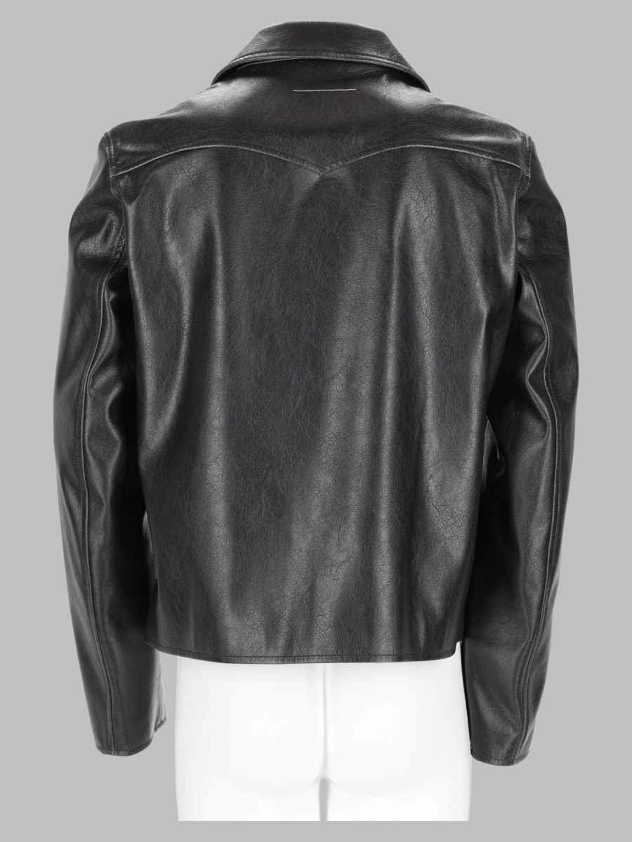 [MM6 Maison Margiela] Leather Jacket FW26 SH0AM0102_M35455900