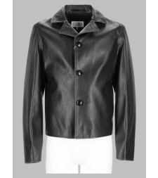 [MM6 Maison Margiela] Leather Jacket FW26 SH0AM0102_M35455900