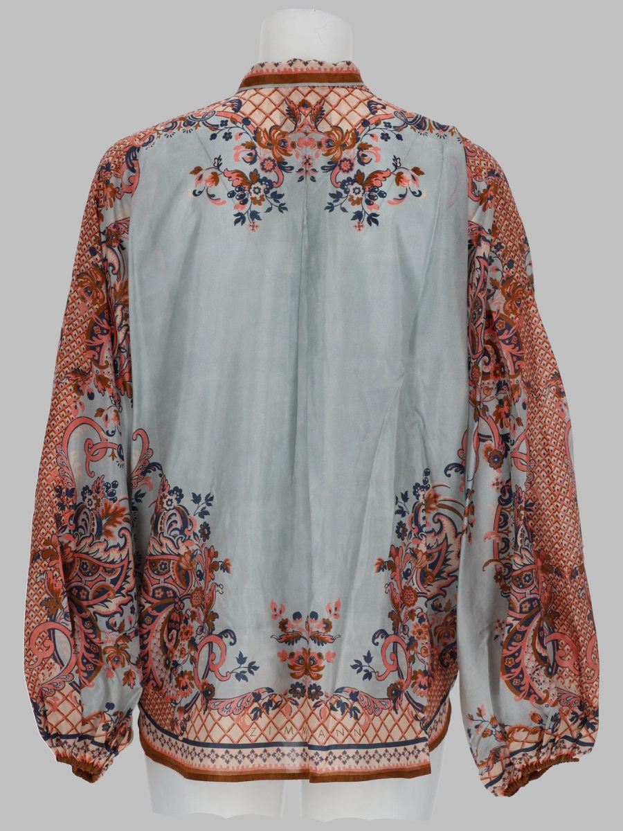 [Zimmermann] Shirts Long Sleeve FW26 4461TSS261_BLUPF