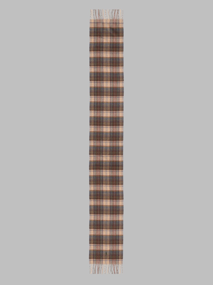 [Polo Ralph Lauren] Scarf FW26 449959351_008CAMEL/MULTI