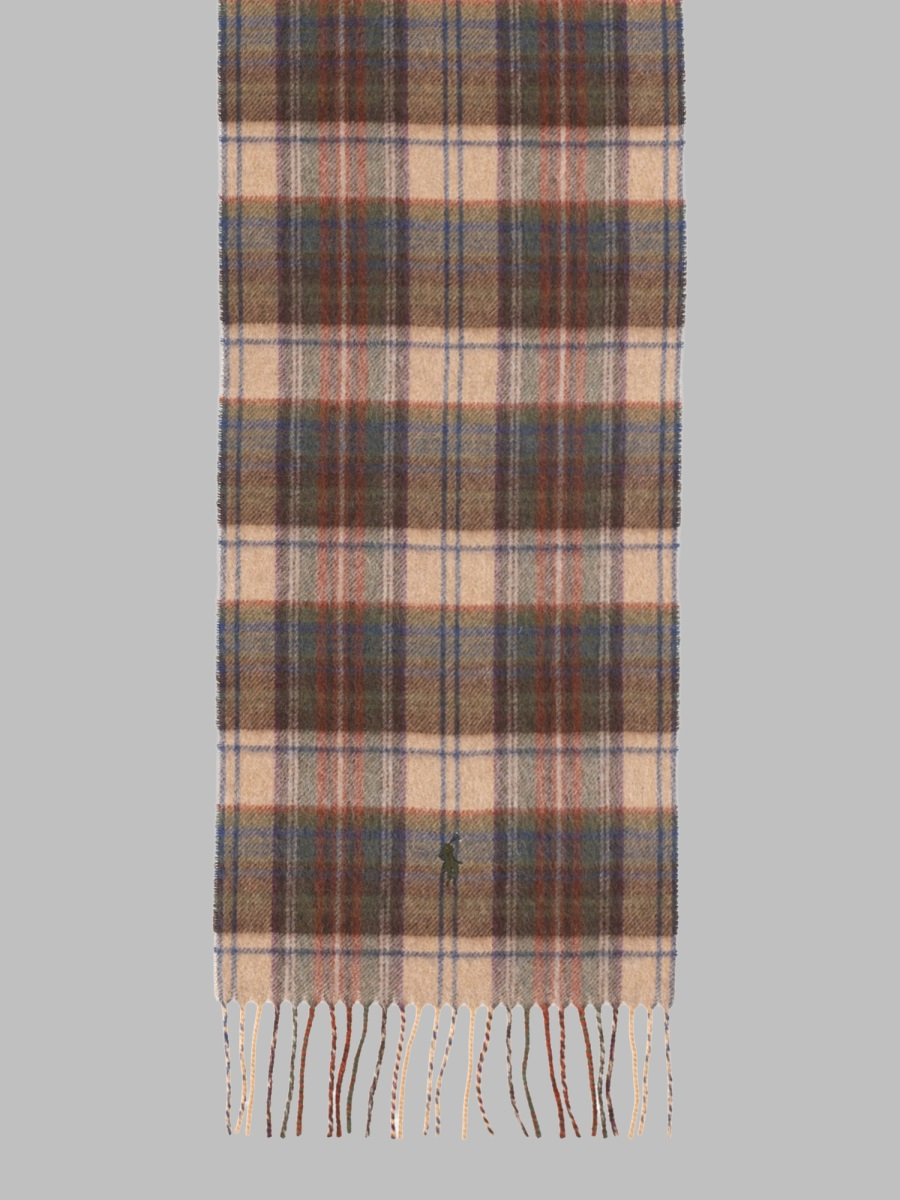 [Polo Ralph Lauren] Scarf FW26 449959351_008CAMEL/MULTI