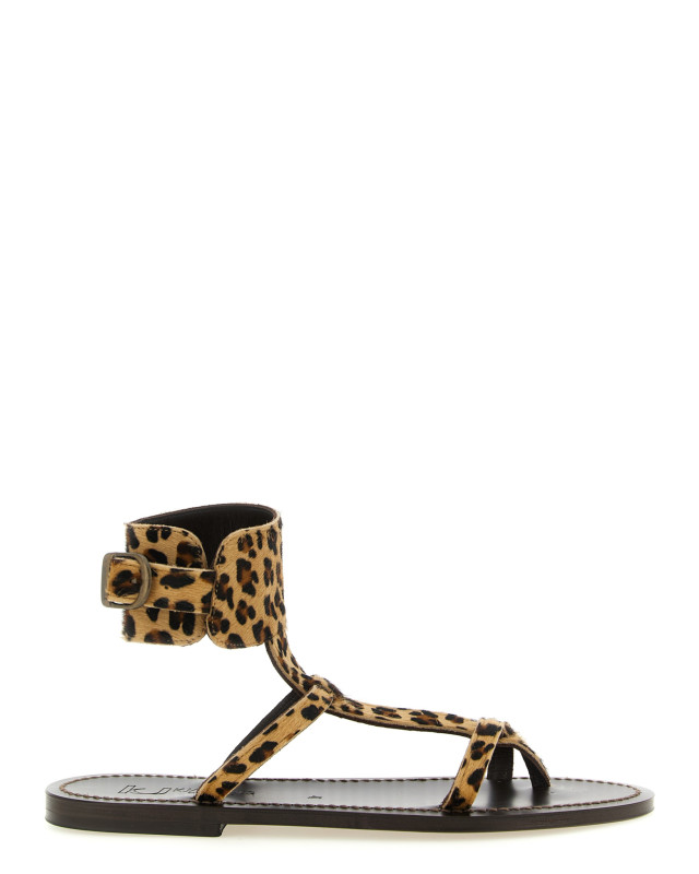 [K.Jacques Saint Tropez] Sandals SS26 CARAVELLEMOKAHORSYLEOPARD
