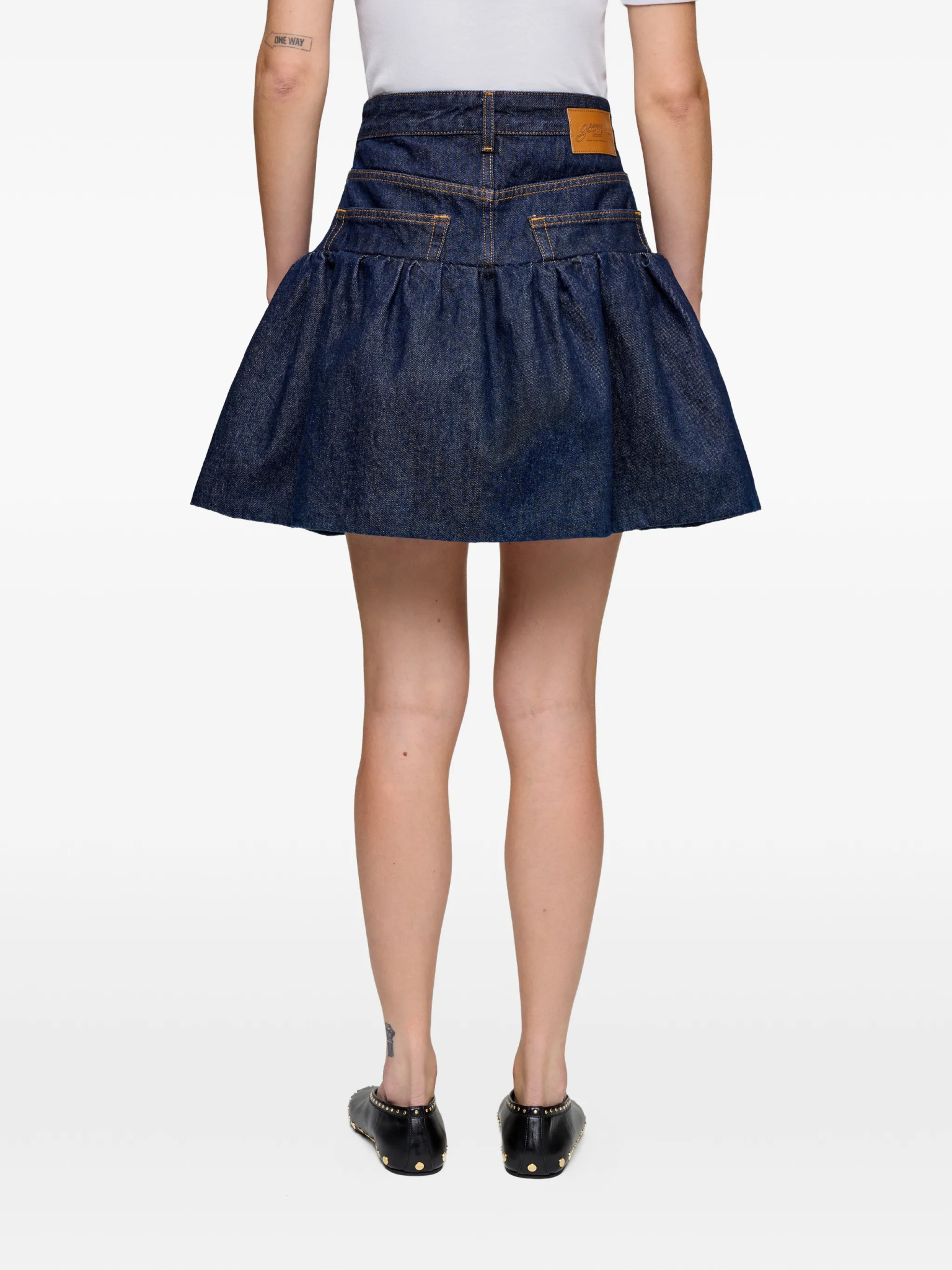 [GANNI] Mini skirt FW26 A1090097077