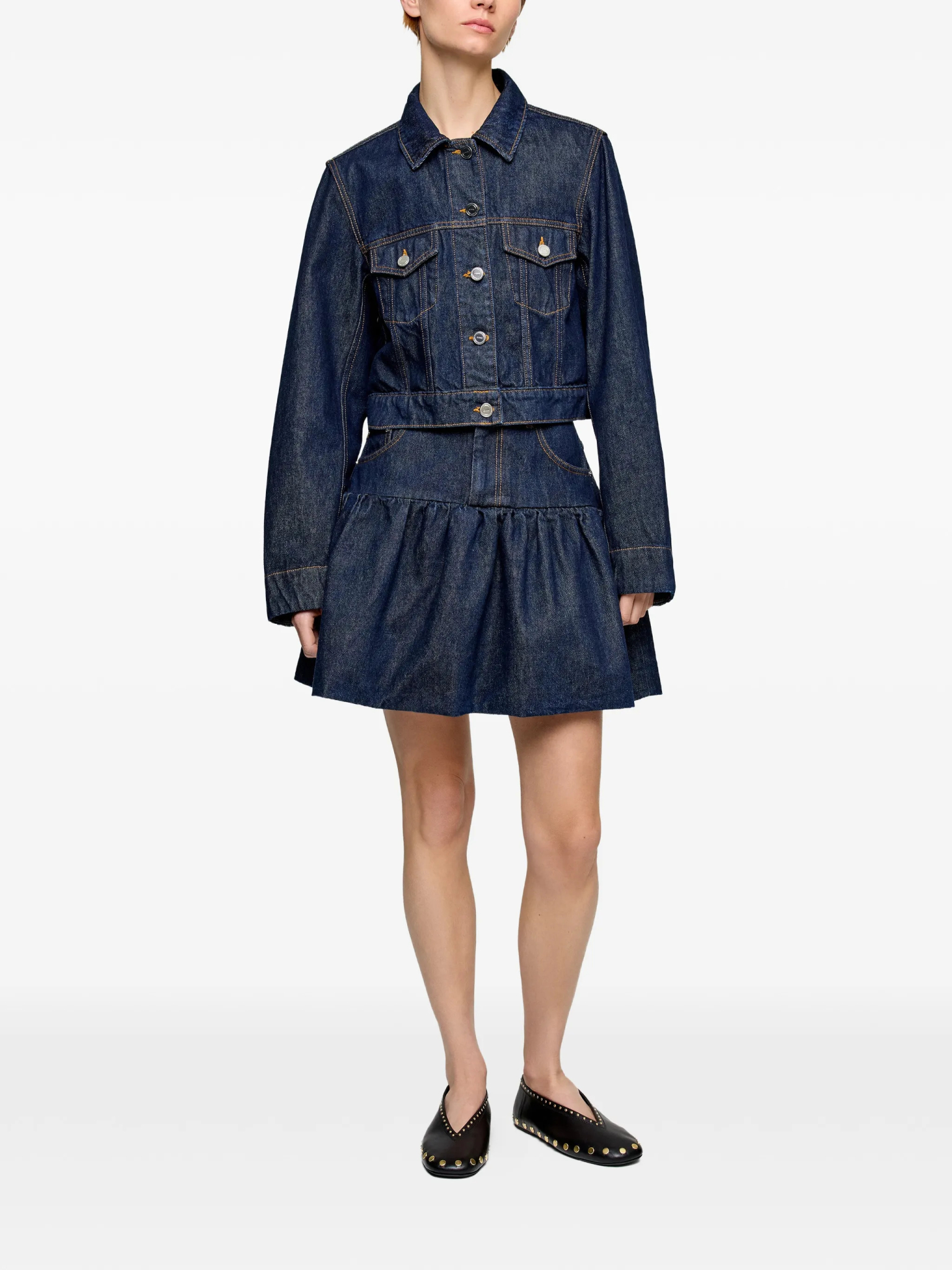 [GANNI] Mini skirt FW26 A1090097077