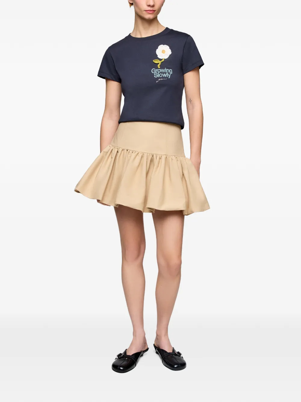 [GANNI] Mini skirt FW26 A1090243ZZR