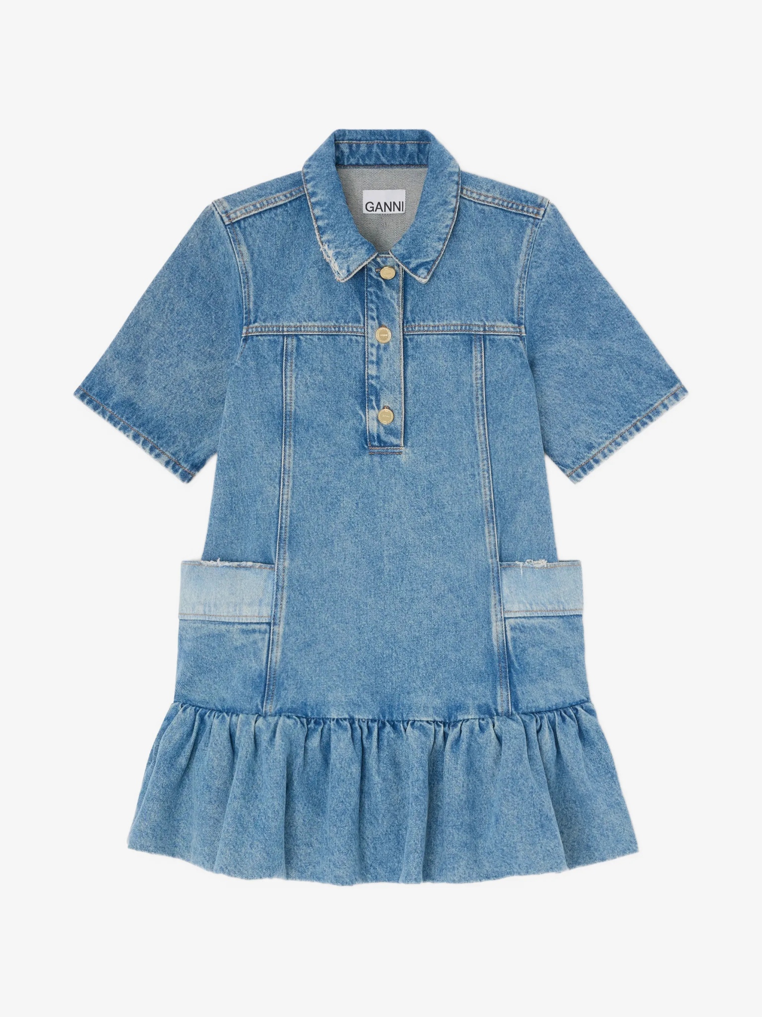 [GANNI] Short sleeve dress FW26 A1030482567