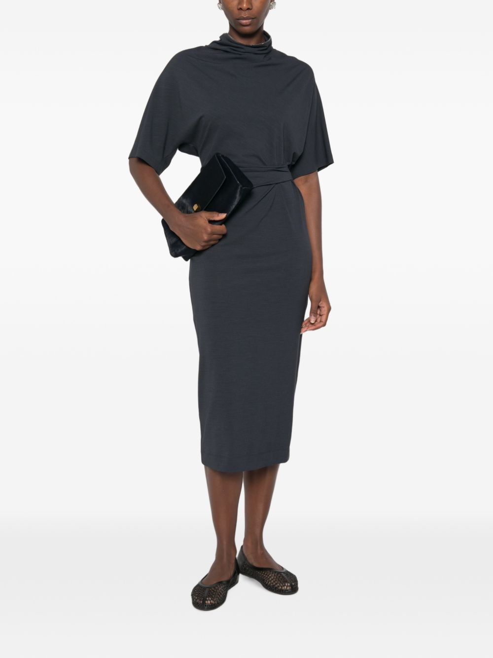 [Brunello Cucinelli] Short sleeve dress FW26 MG929AB1X1C7186