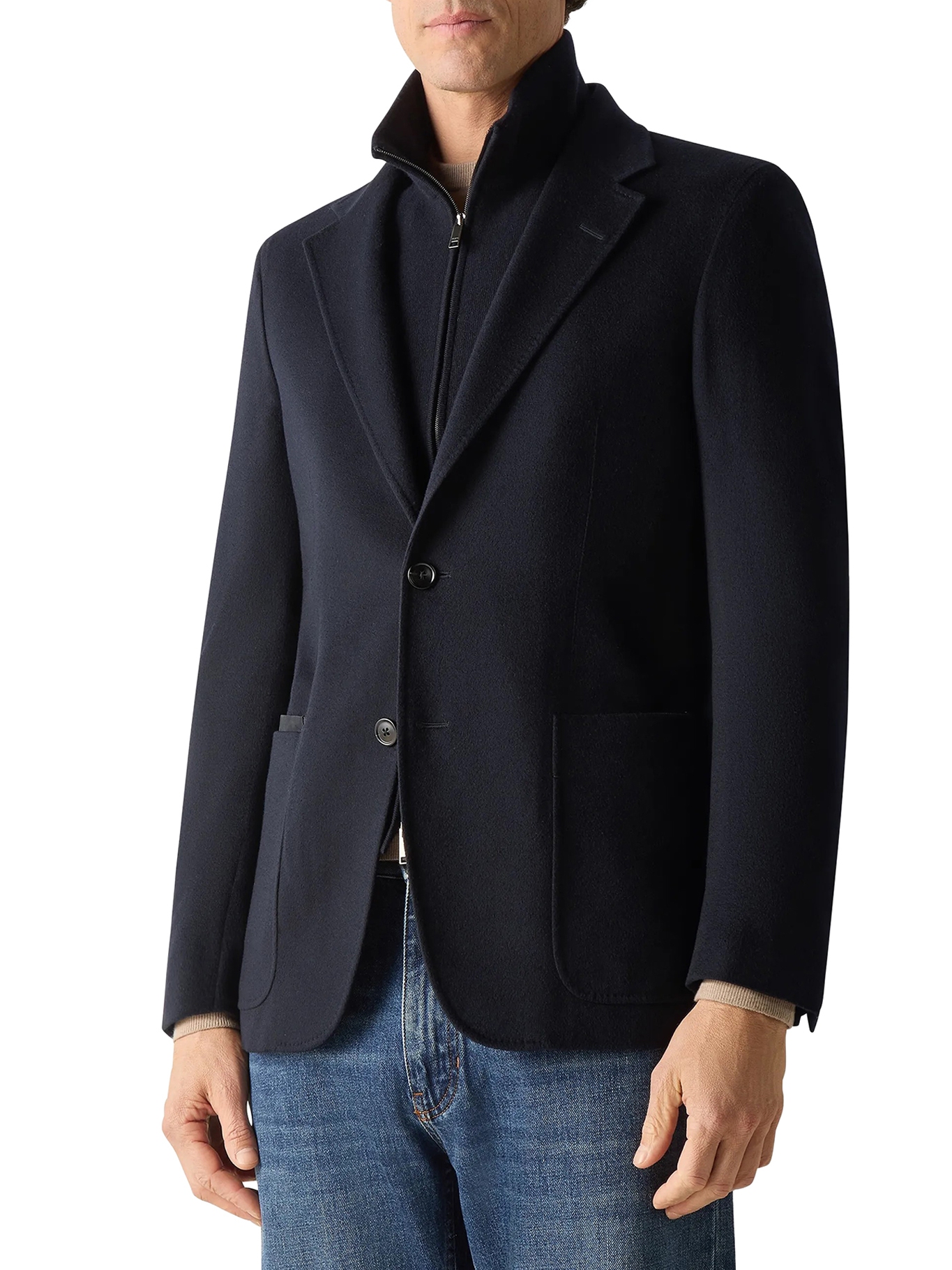 [ZEGNA] Blazer FW26 UIC46A4DNRB09 NAVY BLUE