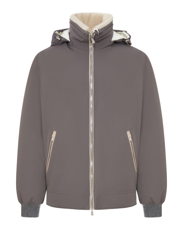 [Brunello Cucinelli] Zip Up FW26 MV4061606C106 ACCIAIO