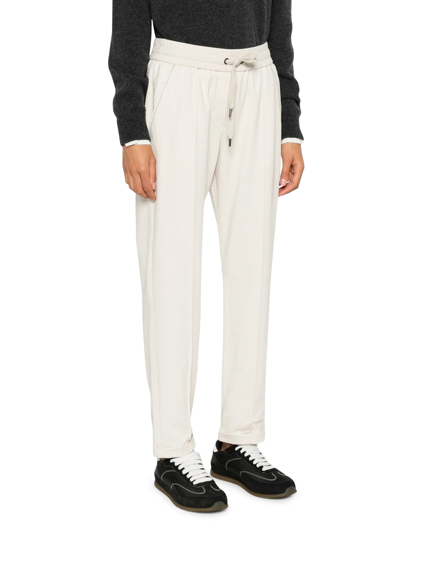 [Brunello Cucinelli] Trousers FW26 MH827FB799C9815 AVENA MILK