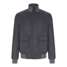 [Brunello Cucinelli] Bomber Jacket FW26 MV4659808C001 PIOMBO NAVY