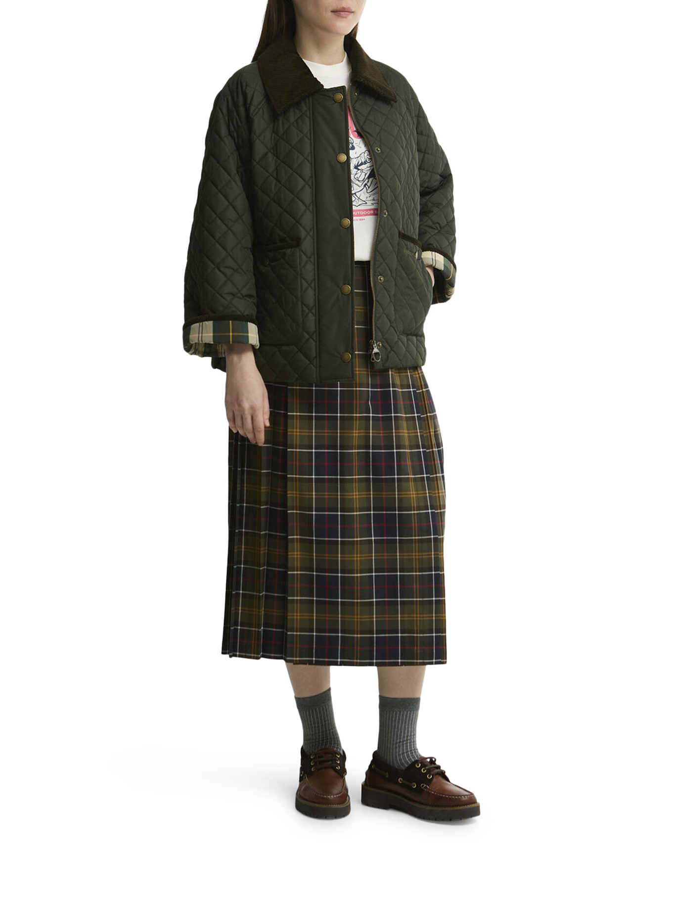 [Barbour] Down jacket FW26 LQU1920LQUGN71 SAGE ANCIENT