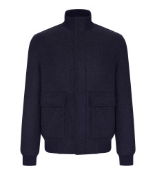 [Brunello Cucinelli] Bomber Jacket FW26 MV4659808C100 NAVY PIOMBO