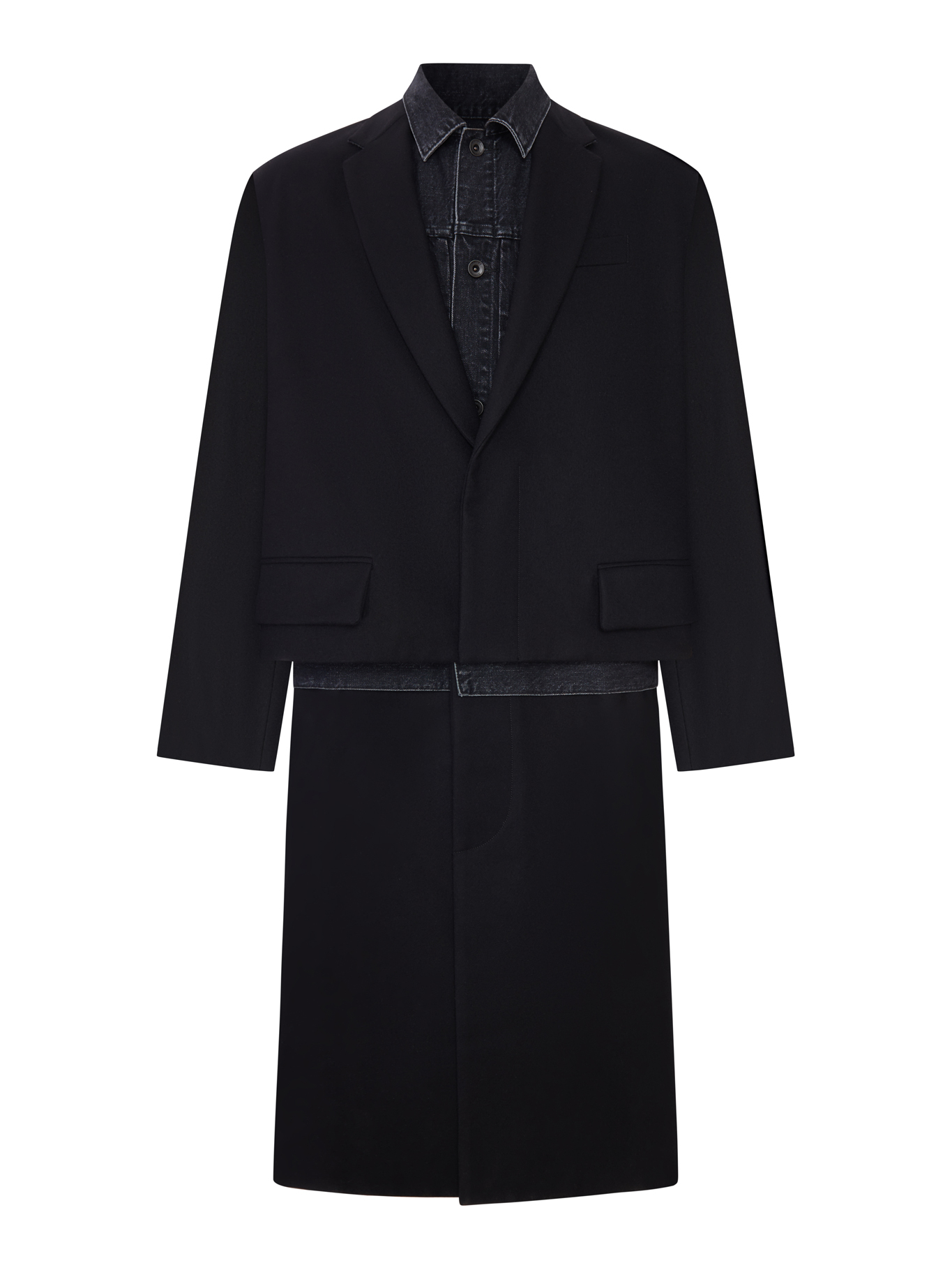 [Sacai] Coat FW26 2604082M001 BLACK