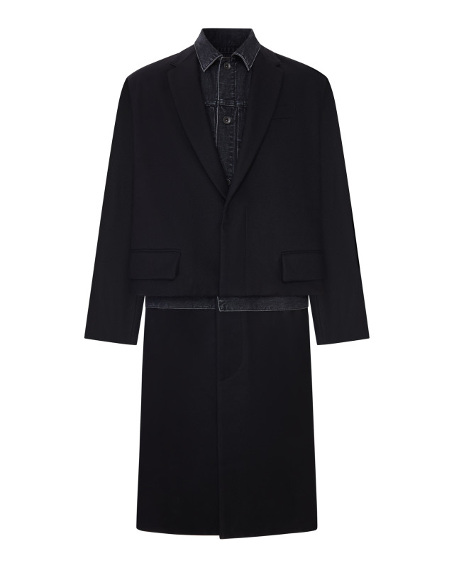 [Sacai] Coat FW26 2604082M001 BLACK