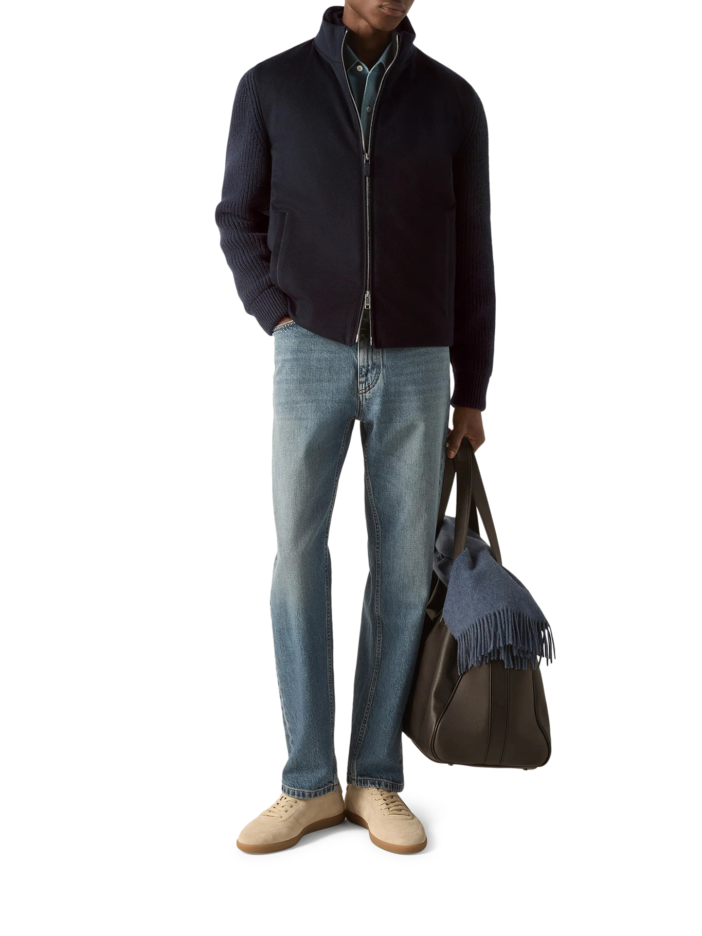 [ZEGNA] Cardigan FW26 UIK58A4ICT157B09 NAVY BLUE
