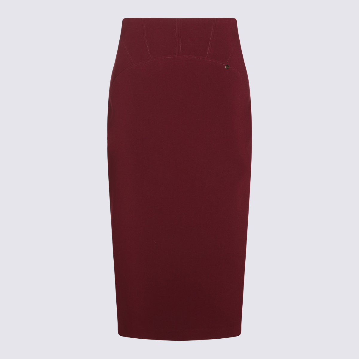 [NISSA] Midi skirt FW26 F1366BORDEAUX