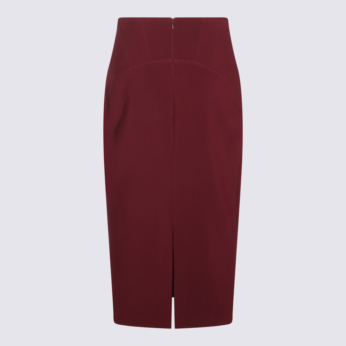 [NISSA] Midi skirt FW26 F1366BORDEAUX