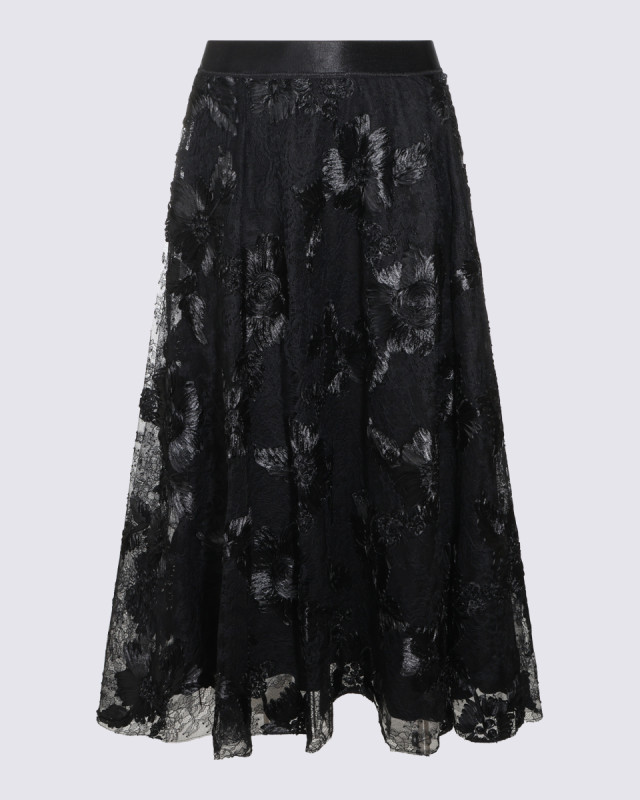 [NISSA] Midi skirt FW26 FS16840BLACK