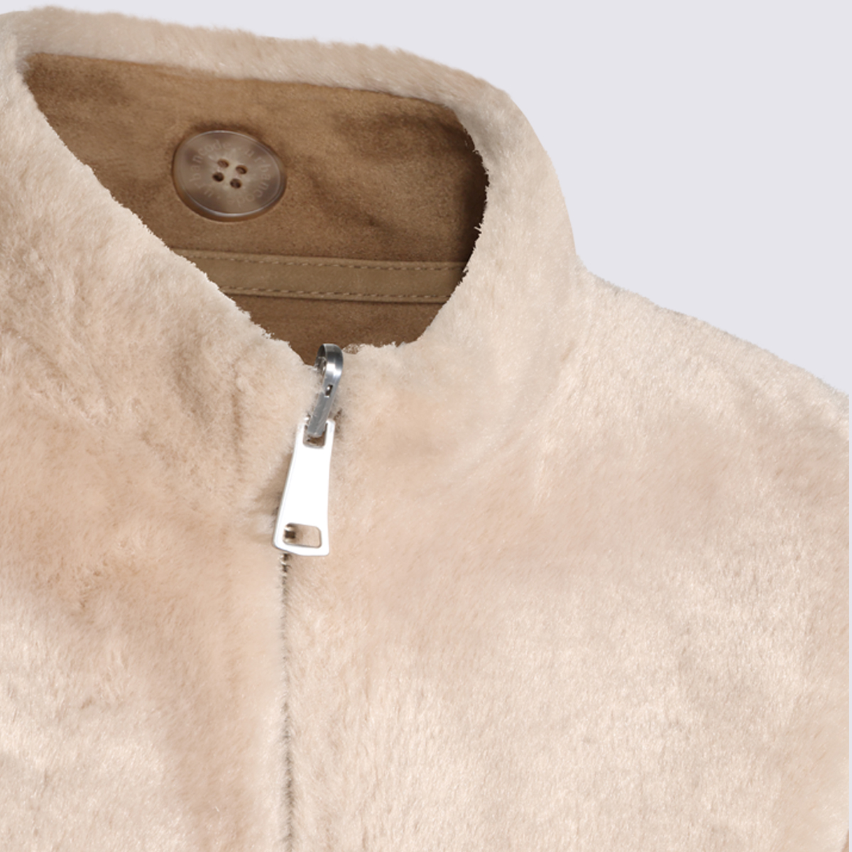 [Urbancode] Fur Jacket FW26 BJ20395CHALK AND SAND