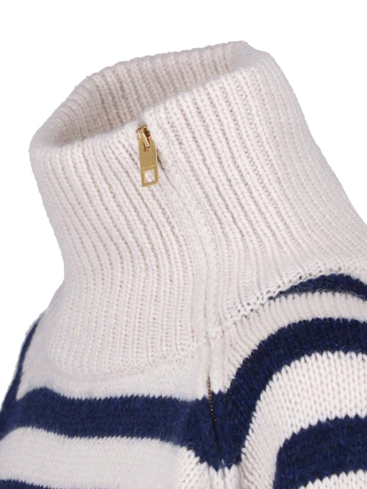 [Nili Lotan] Knitwear FW26 81413 Y347IVORY MARINE STRIPE