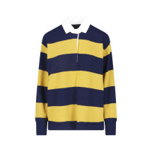 [Nili Lotan] Knitwear FW26 81654 Y333NAVY AMBER STRIPE