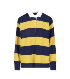 [Nili Lotan] Knitwear FW26 81654 Y333NAVY AMBER STRIPE