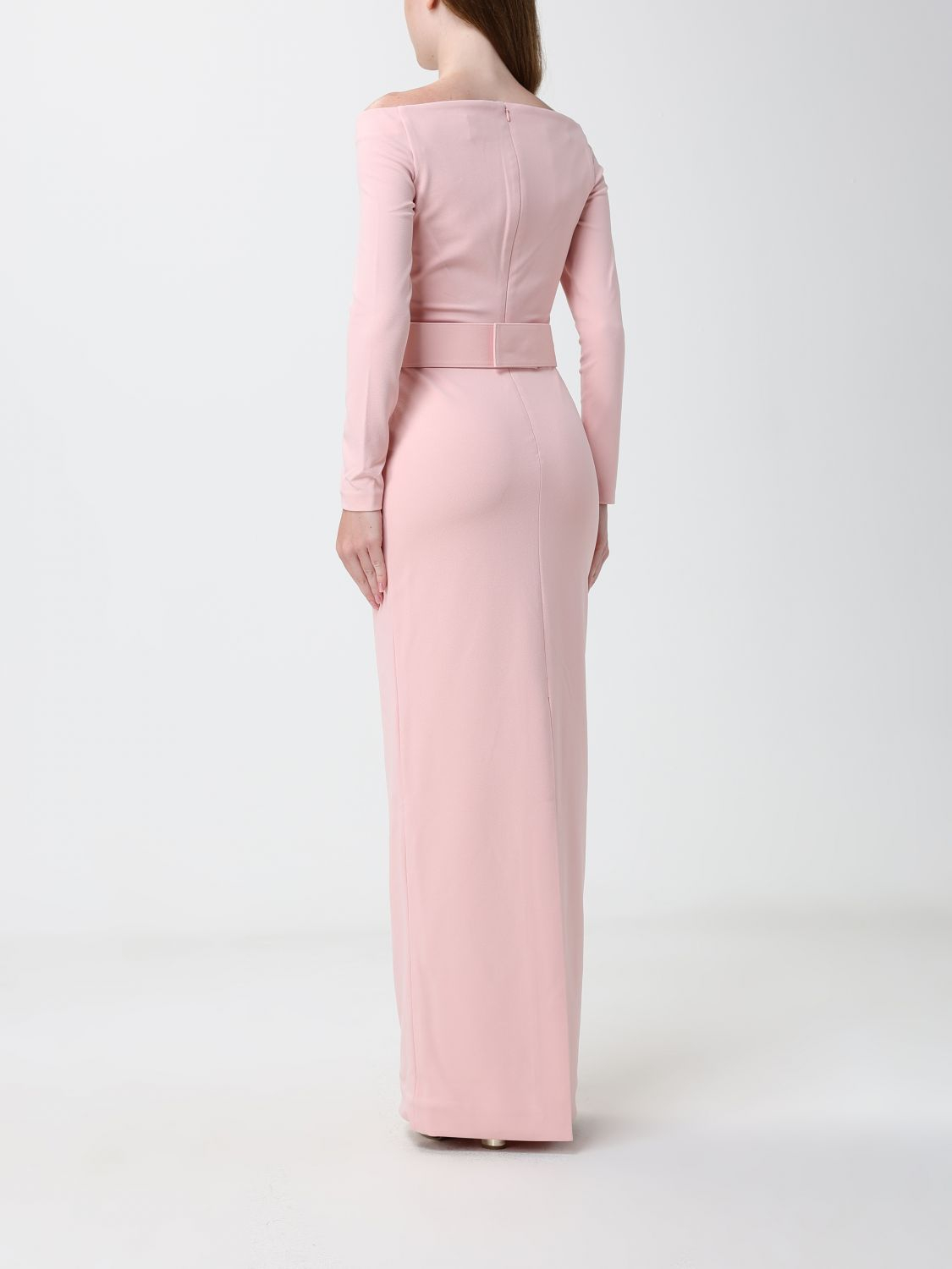 [Solace London] Long sleeve dress FW26 OS28038 PALE PINK