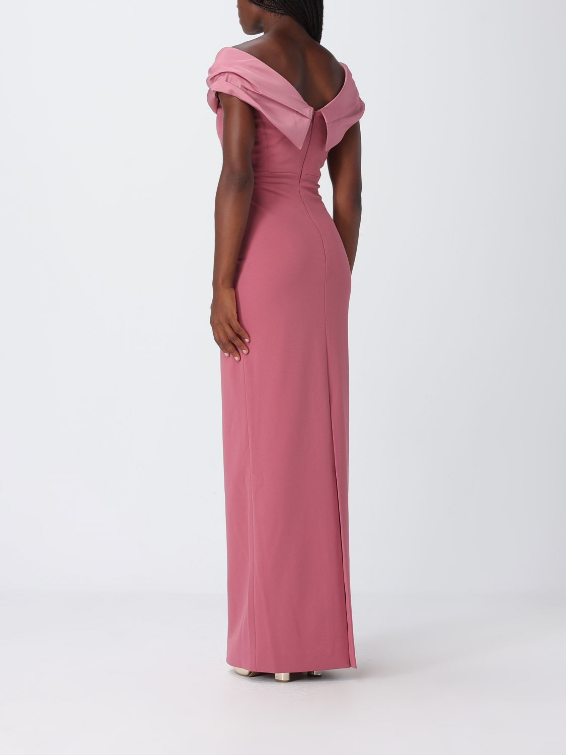 [Solace London] Sleeveless dress FW26 OS48023 DARKROSE