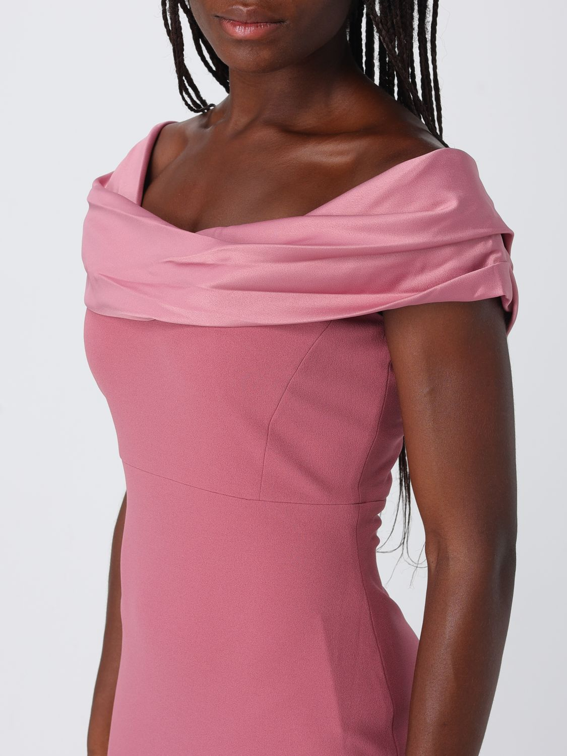 [Solace London] Sleeveless dress FW26 OS48023 DARKROSE