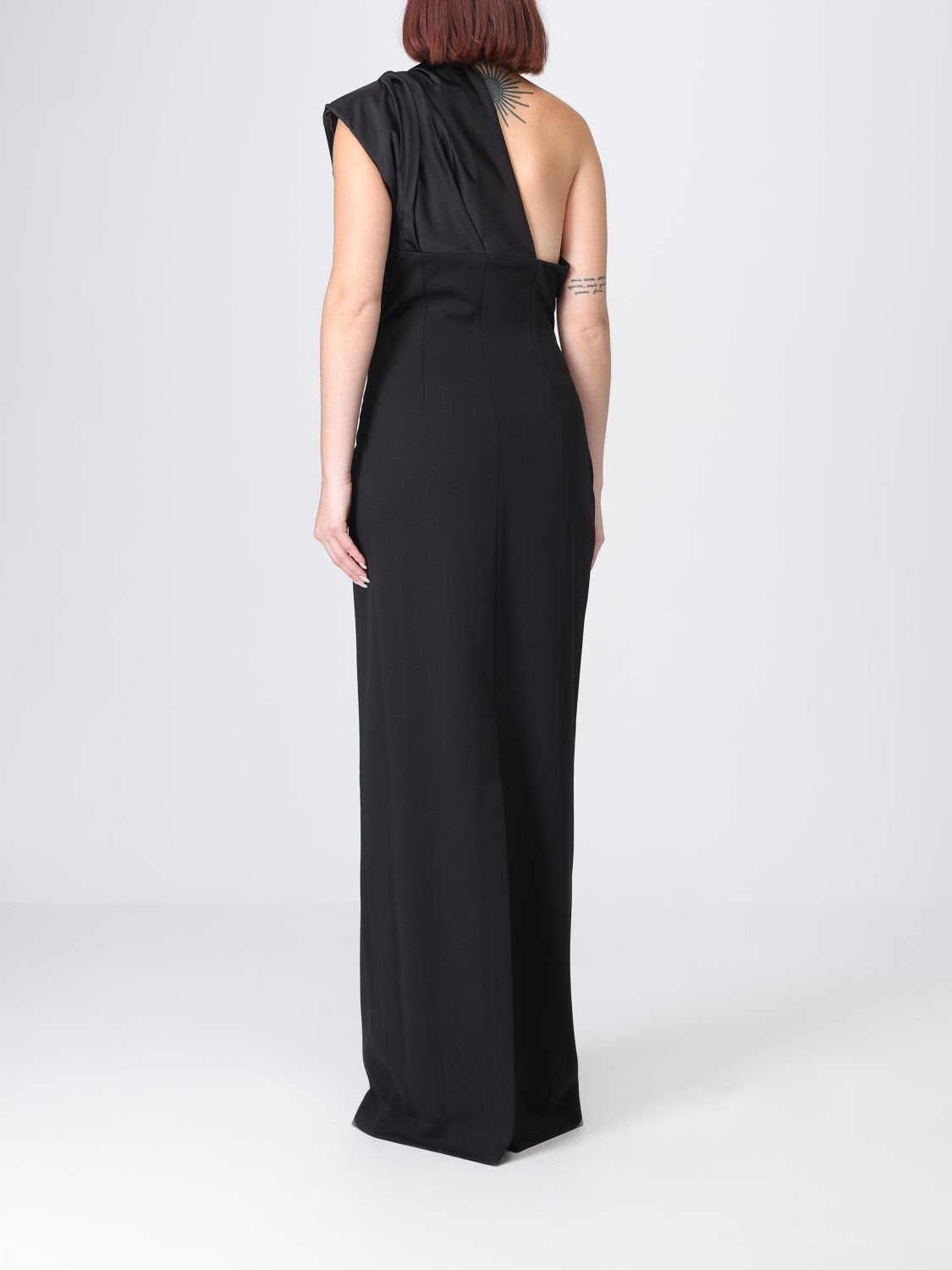 [Solace London] Sleeveless dress FW26 OS48019 BLACK