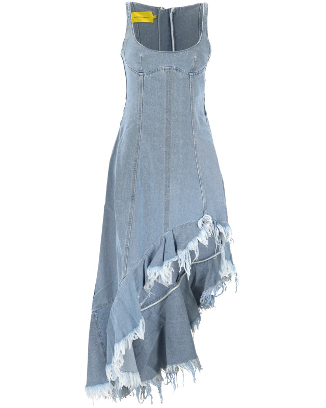 [Marques Almeida] Sleeveless dress FW25 PF25DR0481DNMLBLLIGHT BLUE