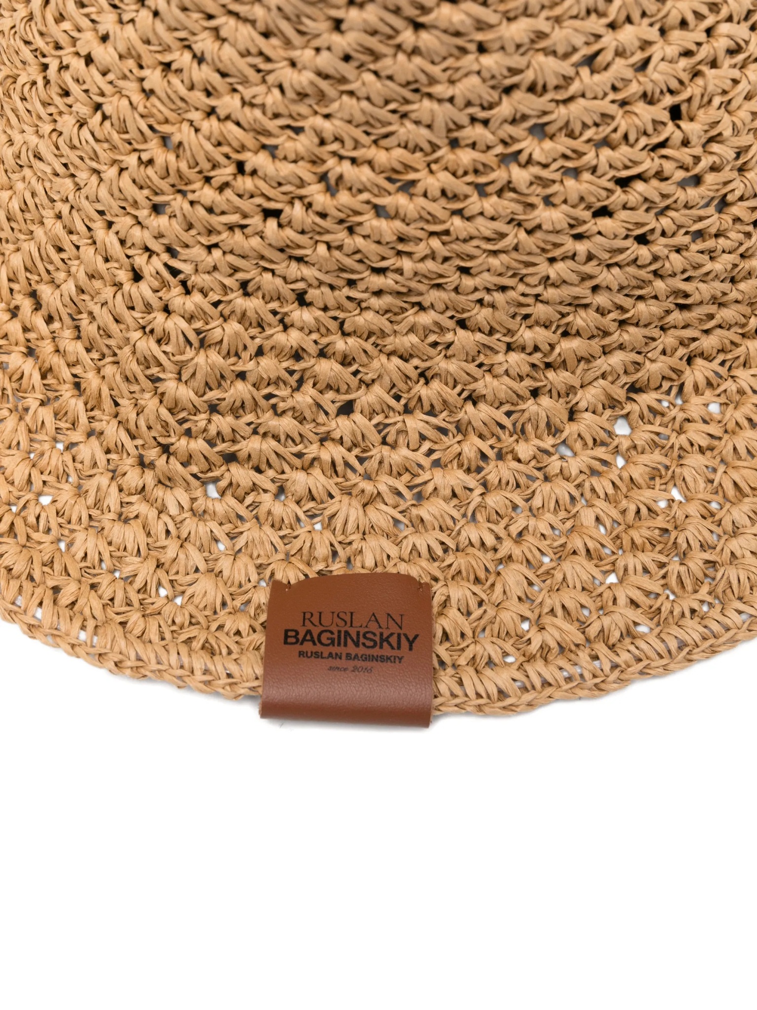 [RUSLAN BAGINSKIY] Hat SS26 BCT036PSTRFLTLNATURAL STRAW