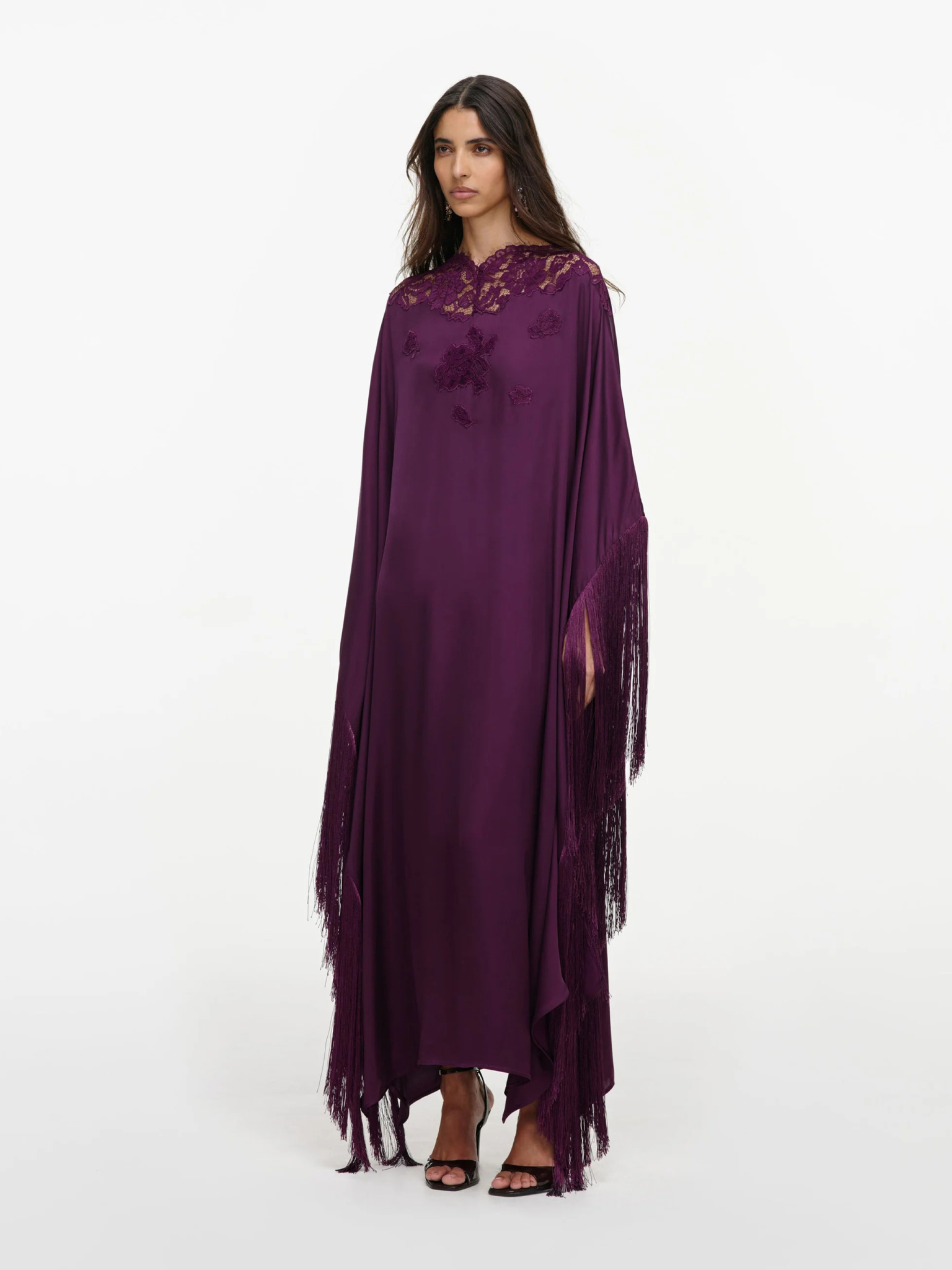 [SELF PORTRAIT] Long sleeve dress FW26 AW26038XPUPURPLE