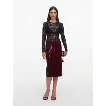 [SELF PORTRAIT] Midi skirt FW26 AW26080MSKPUPURPLE