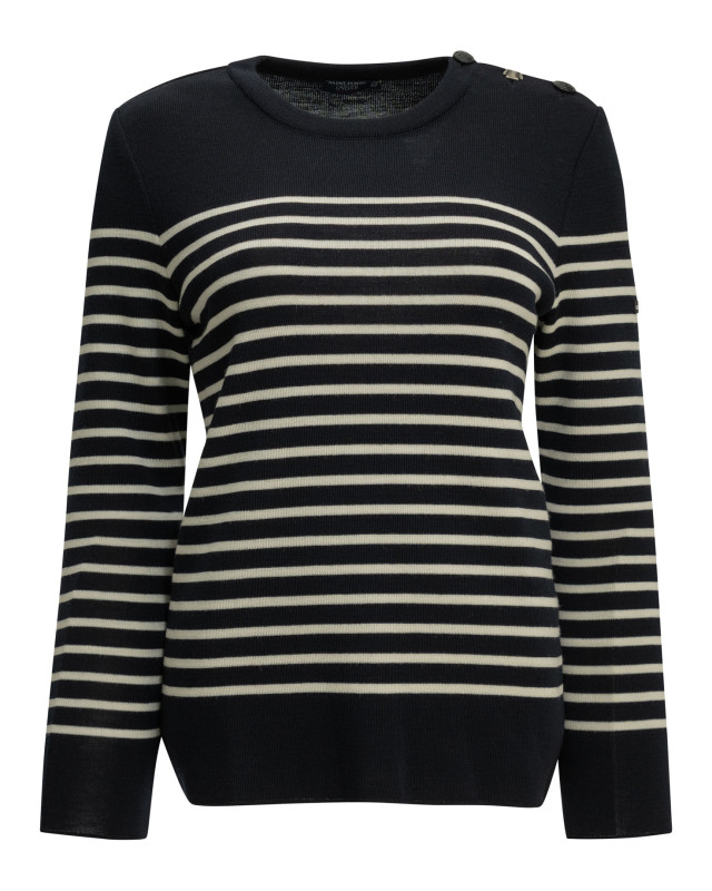 [SAINT JAMES] Knitwear FW26 735-YNAVY/BLAN/TULI