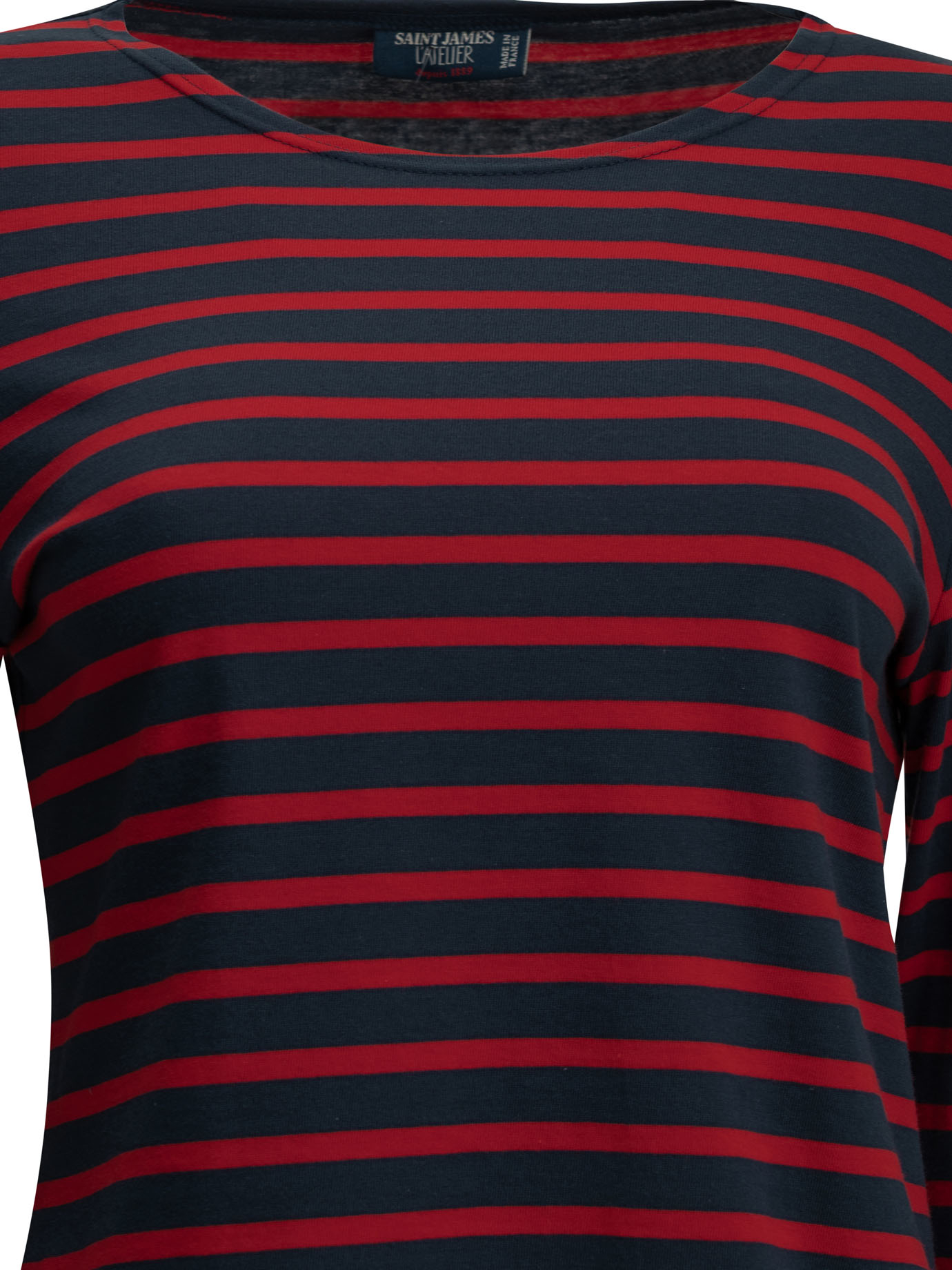 [SAINT JAMES] T-shirts FW26 23757MARINE/TULIPE