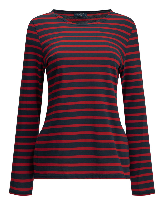 [SAINT JAMES] T-shirts FW26 23757MARINE/TULIPE