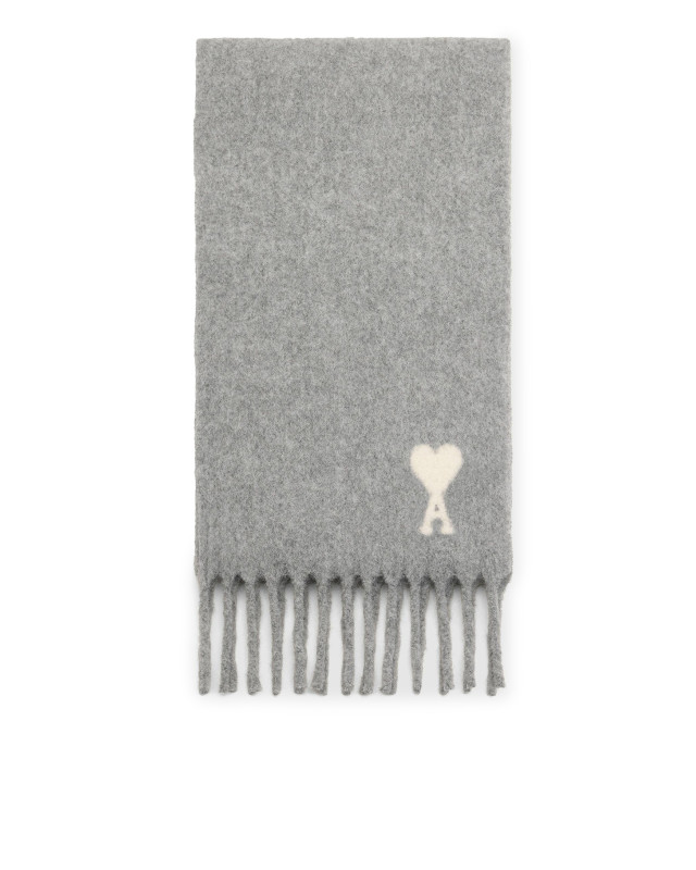 [Ami Paris] Scarf FW26 USF673AW0004095 GRIS CENDRE