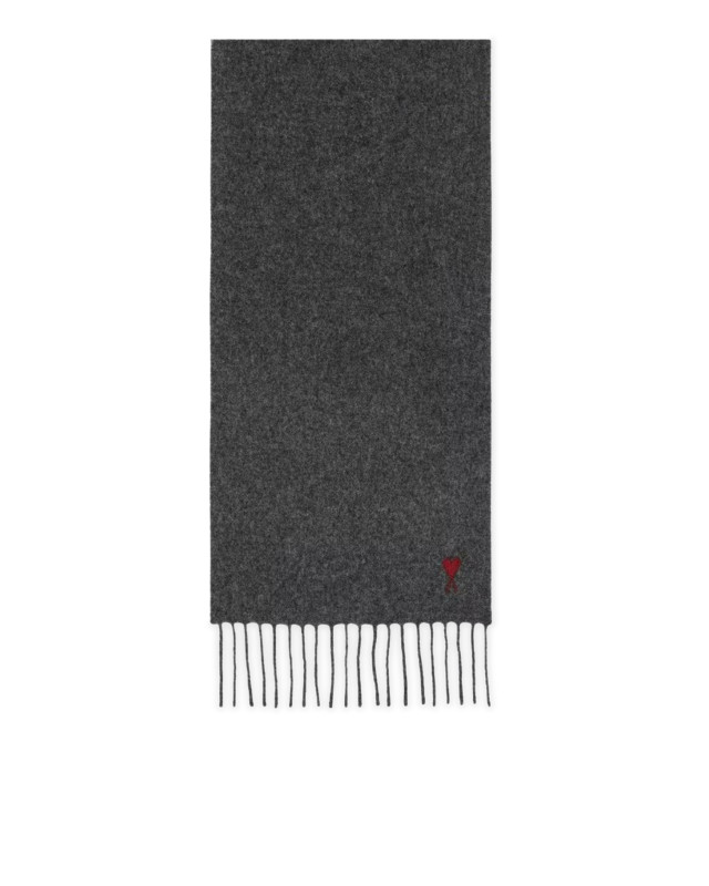 [Ami Paris] Scarf FW26 USF705AW0047A189 GRIS CARBONE