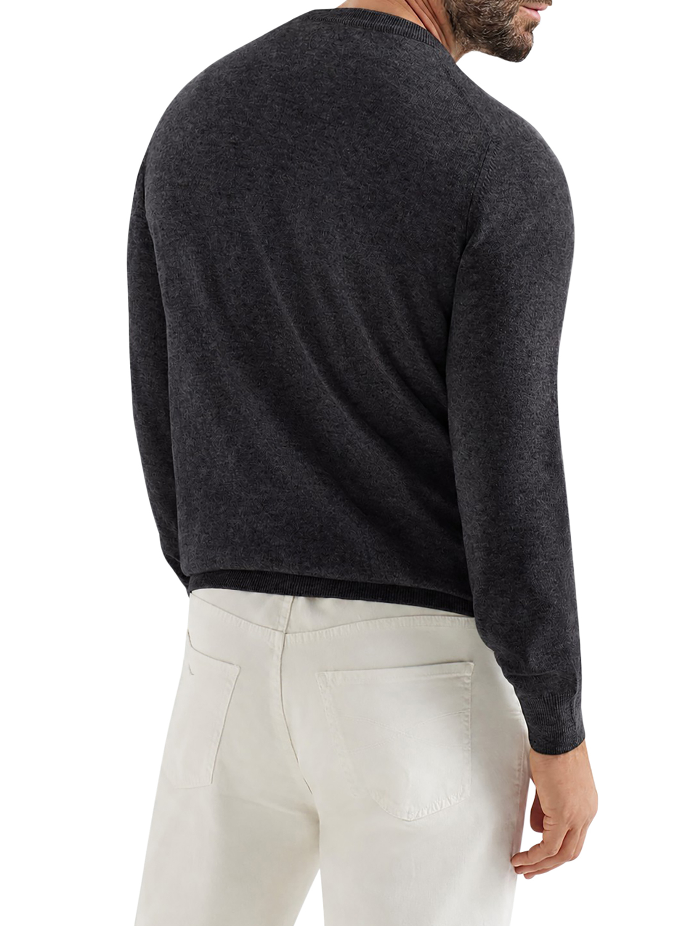 [Brunello Cucinelli] Knitwear FW26 M2200100CMD52 CARBONE ROCCIA