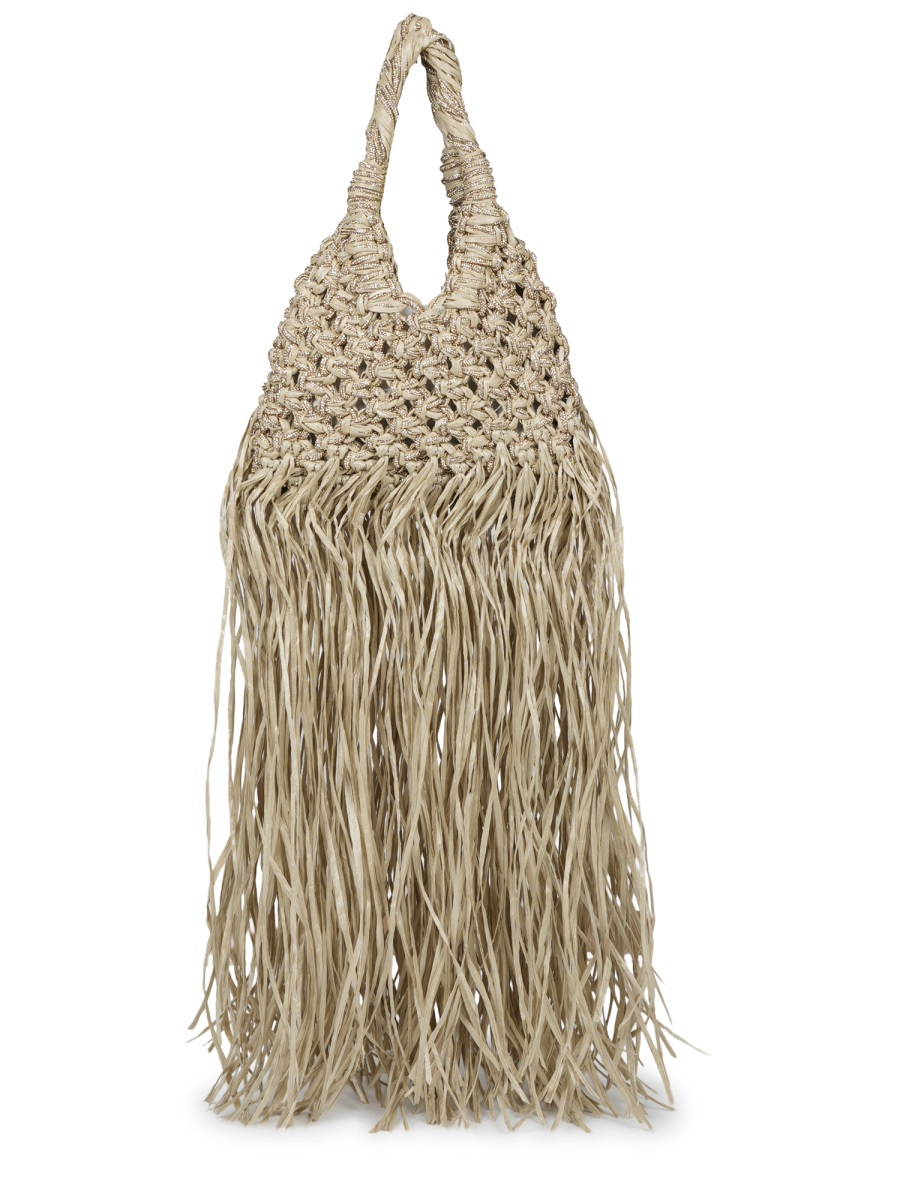 [Hibourama] Tote bag SS26 VANNIFIQUERAFIAFRANGE_OYSTER/GOLDENSHADOW