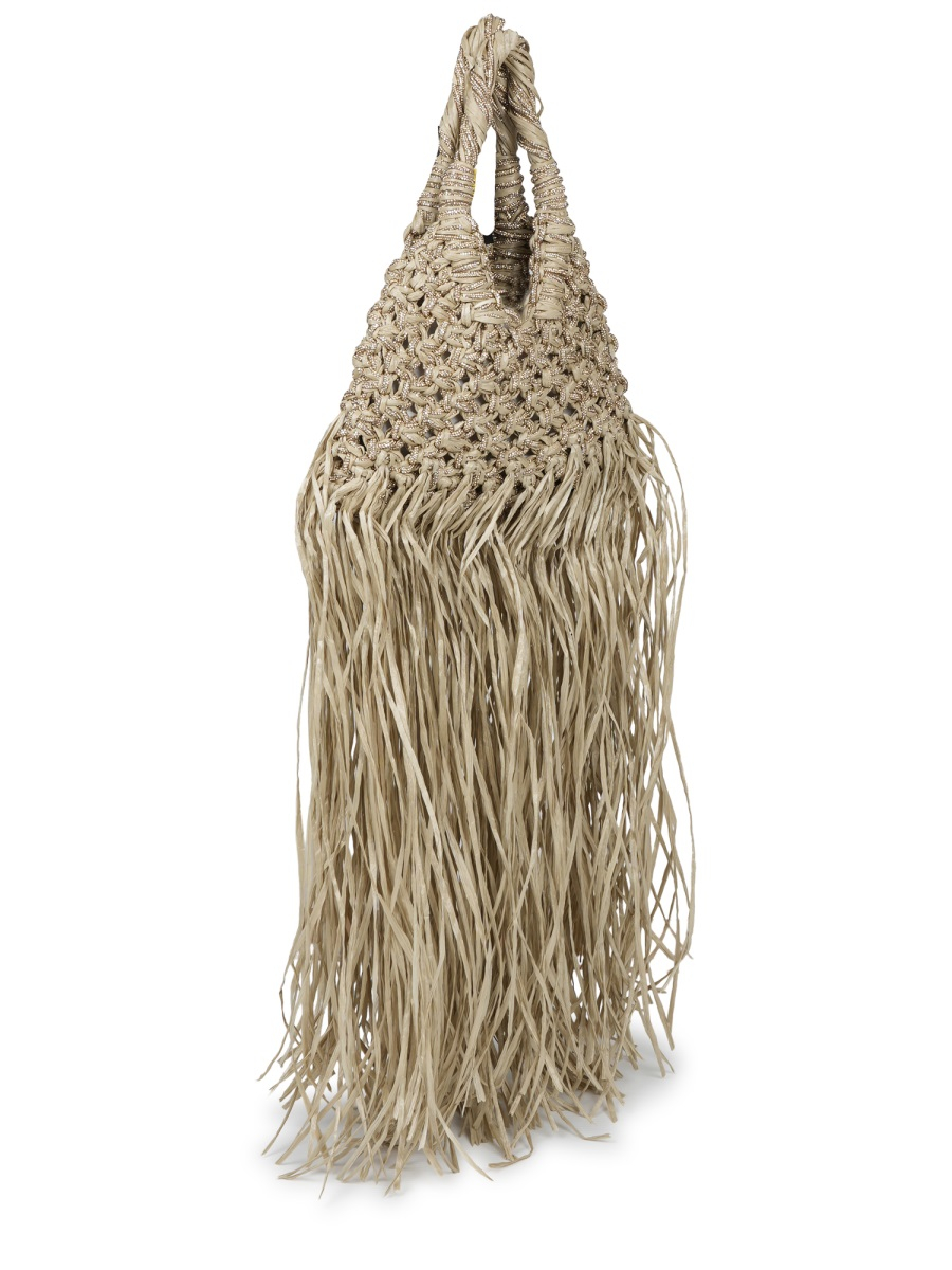 [Hibourama] Tote bag SS26 VANNIFIQUERAFIAFRANGE_OYSTER/GOLDENSHADOW