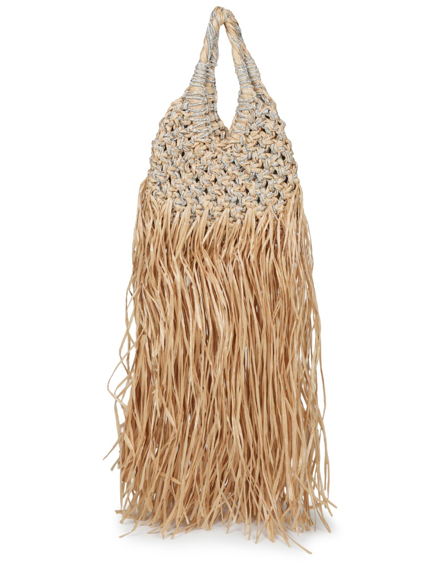 [Hibourama] Tote bag SS26 VANNIFIQUERAFIAFRANGE_NATURALE/CRYSTAL