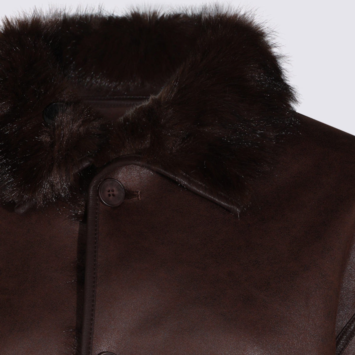 [Urbancode] Fur Jacket FW26 BJ20455TRUFFLE