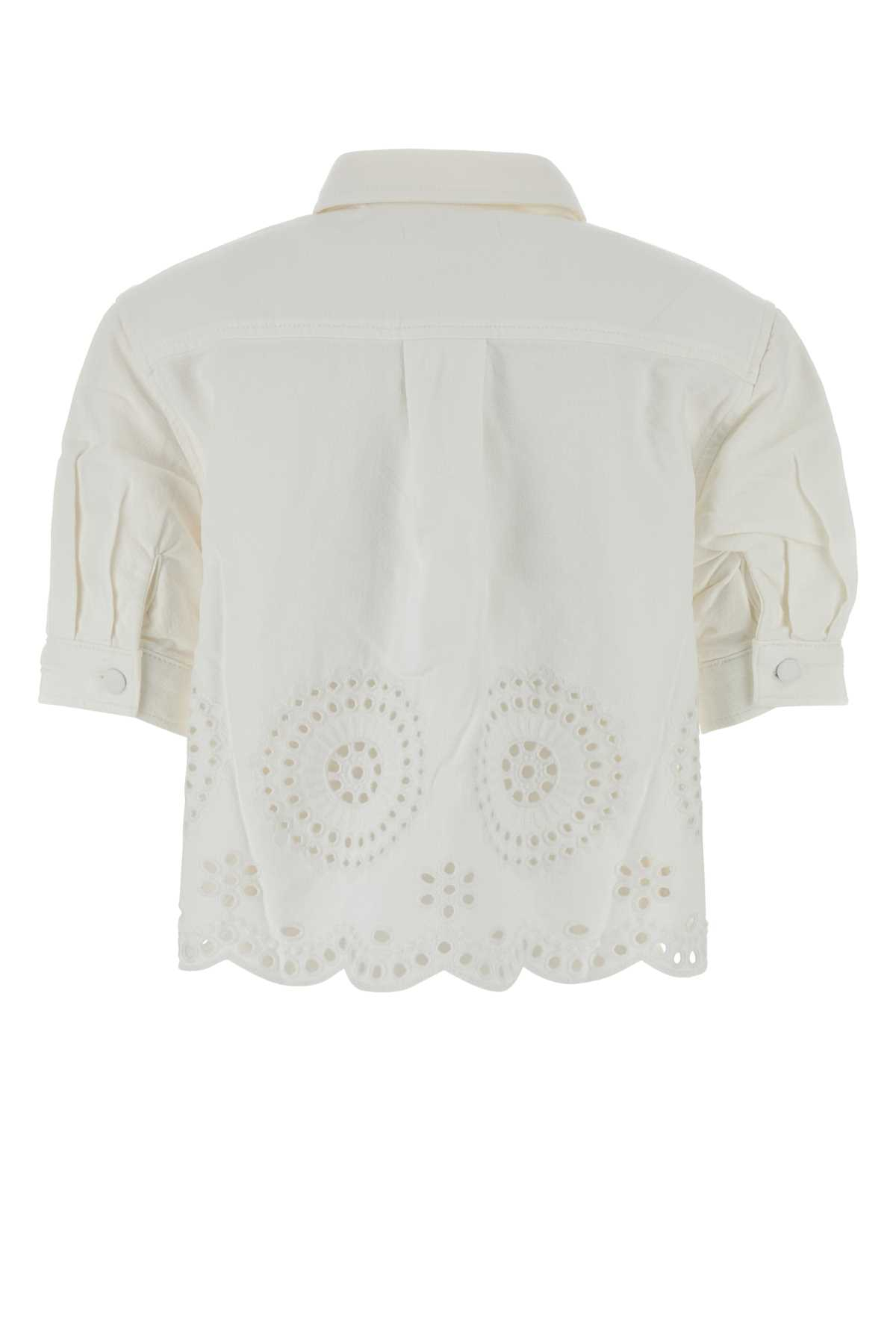 [FRAME] Shirts Short Sleeve FW26 7068EMB182 WHT