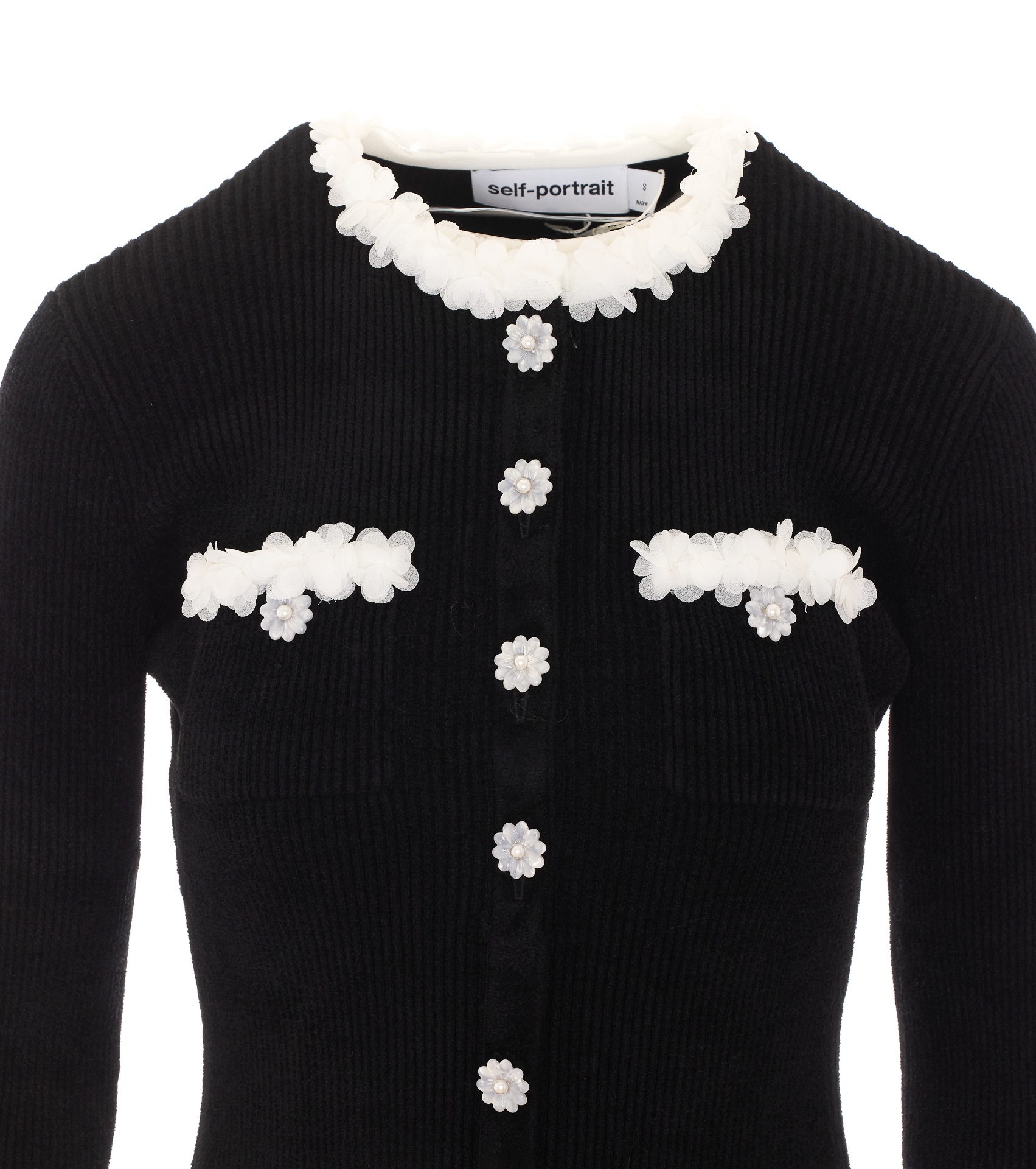 [SELF PORTRAIT] Long sleeve dress FW26 099SBLACK