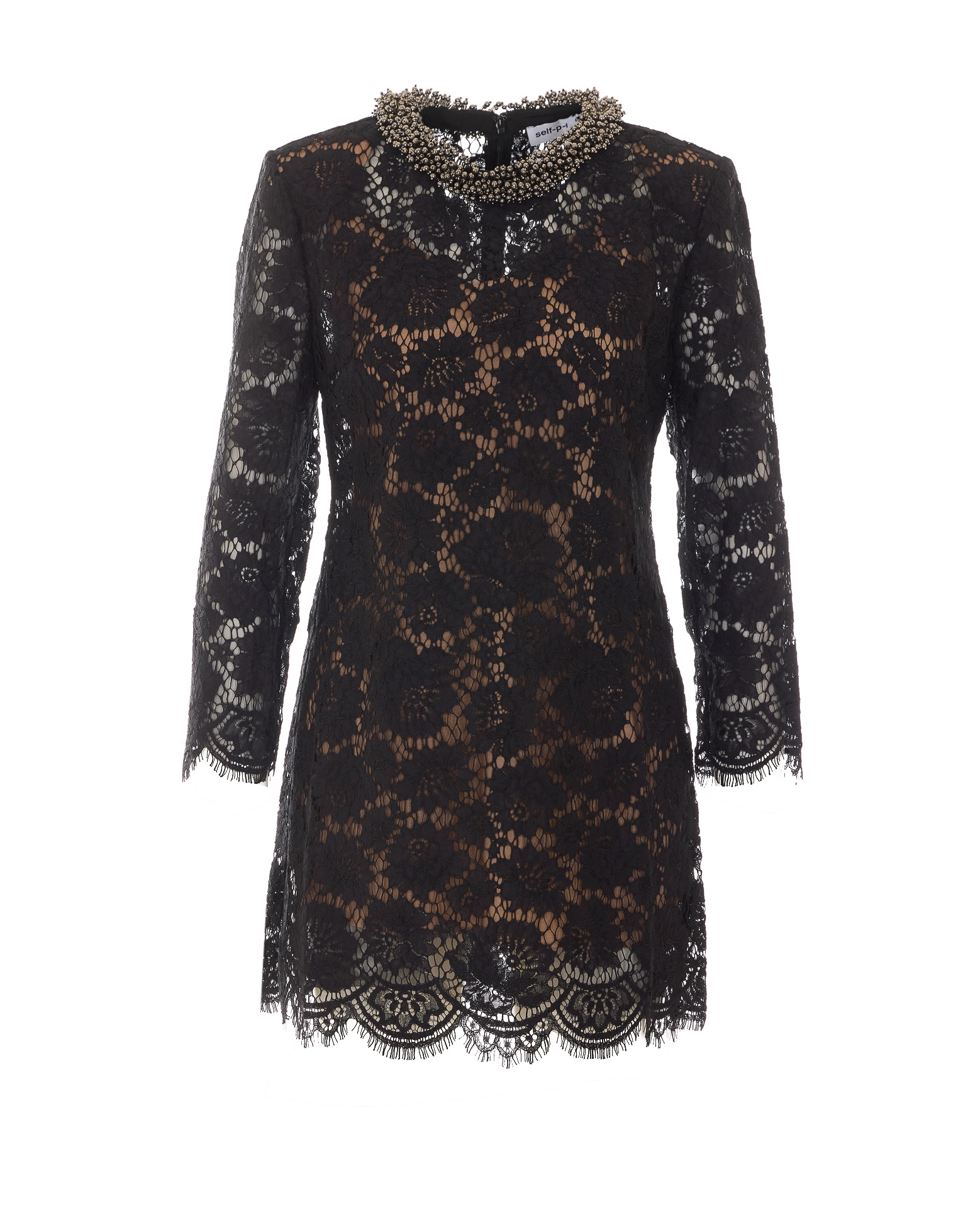 [SELF PORTRAIT] Long sleeve dress FW26 045SBLACK