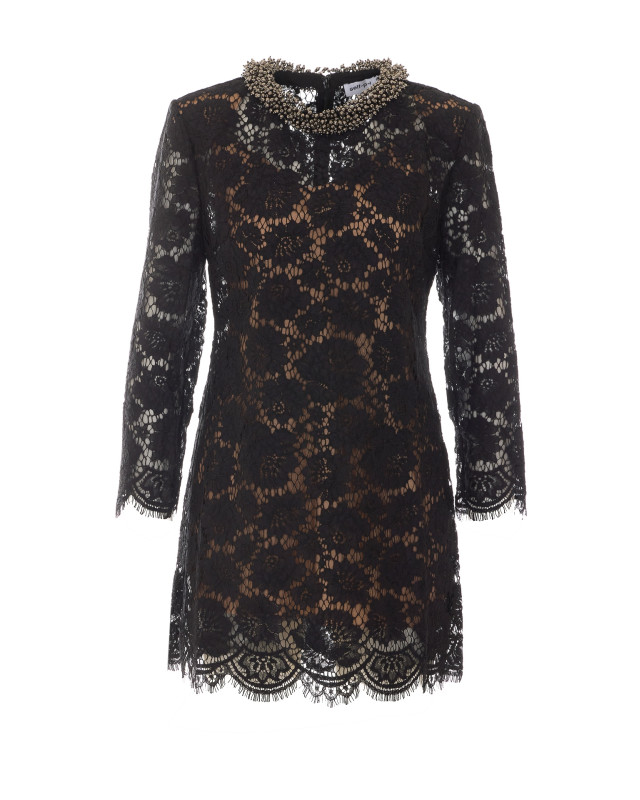 [SELF PORTRAIT] Long sleeve dress FW26 045SBLACK