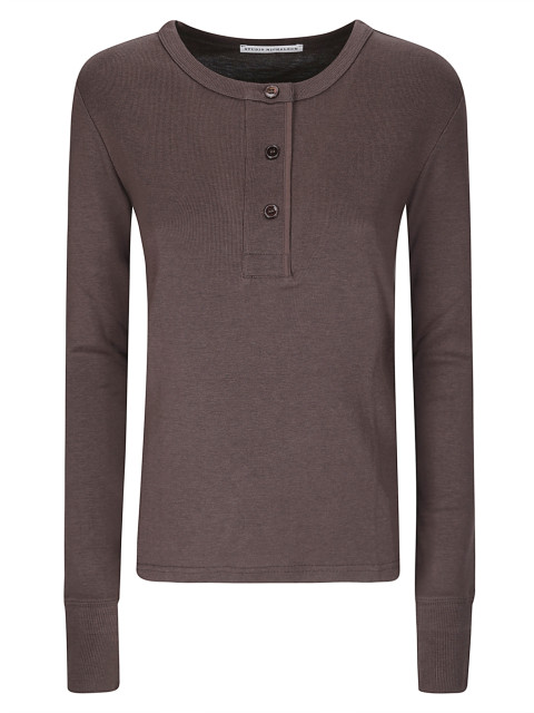 [Studio Nicholson] T-shirts Long Sleeve FW26 ROANESNW1868 ESPRESSO